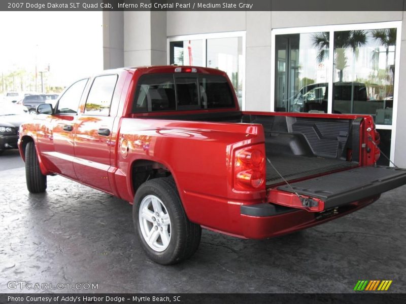 Inferno Red Crystal Pearl / Medium Slate Gray 2007 Dodge Dakota SLT Quad Cab