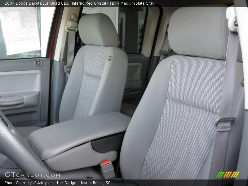 Inferno Red Crystal Pearl / Medium Slate Gray 2007 Dodge Dakota SLT Quad Cab