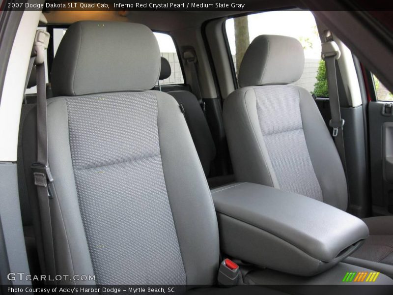 Inferno Red Crystal Pearl / Medium Slate Gray 2007 Dodge Dakota SLT Quad Cab