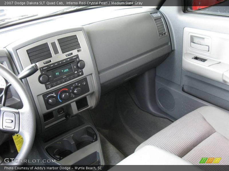 Inferno Red Crystal Pearl / Medium Slate Gray 2007 Dodge Dakota SLT Quad Cab