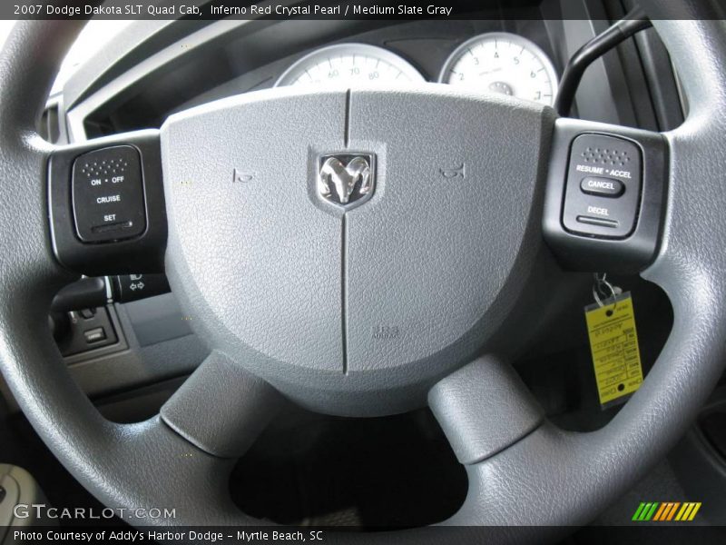 Inferno Red Crystal Pearl / Medium Slate Gray 2007 Dodge Dakota SLT Quad Cab