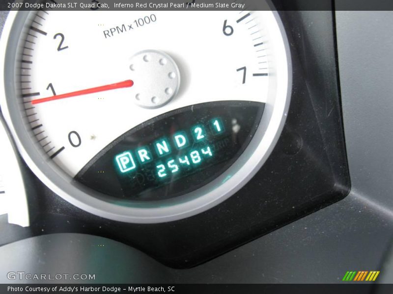 Inferno Red Crystal Pearl / Medium Slate Gray 2007 Dodge Dakota SLT Quad Cab