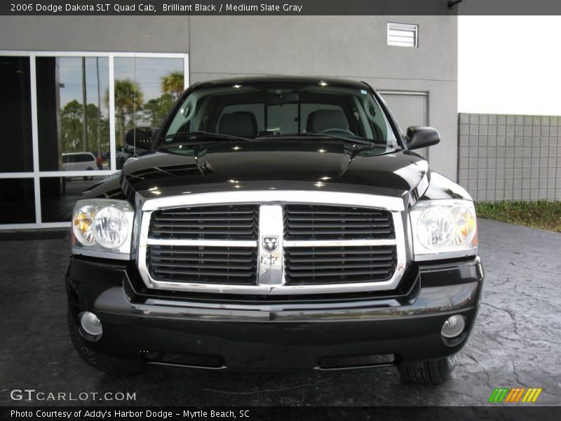 Brilliant Black / Medium Slate Gray 2006 Dodge Dakota SLT Quad Cab