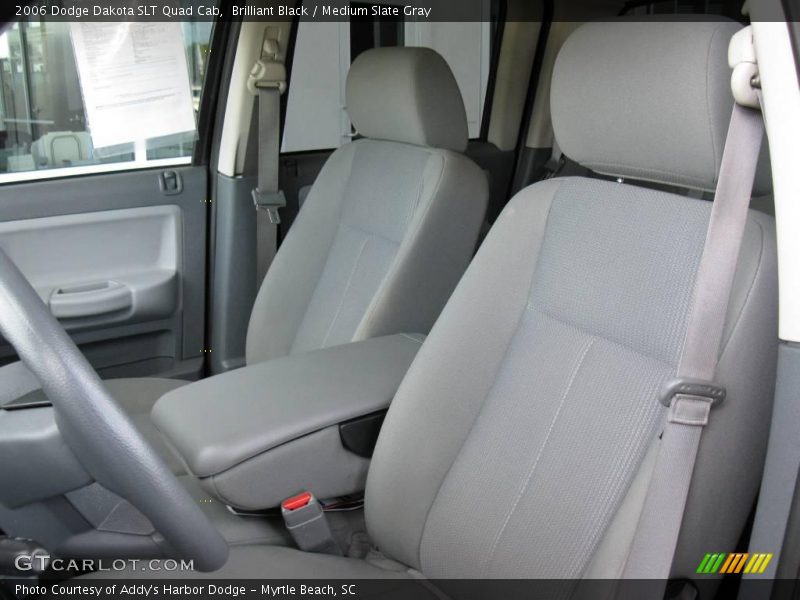 Brilliant Black / Medium Slate Gray 2006 Dodge Dakota SLT Quad Cab