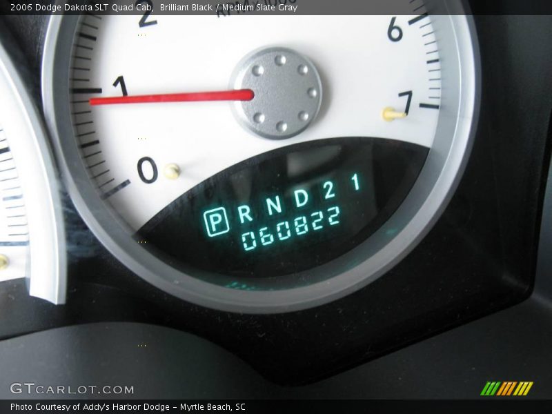 Brilliant Black / Medium Slate Gray 2006 Dodge Dakota SLT Quad Cab
