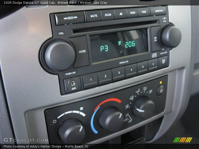 Brilliant Black / Medium Slate Gray 2006 Dodge Dakota SLT Quad Cab