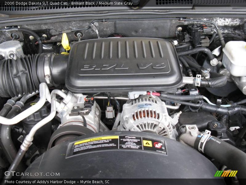 Brilliant Black / Medium Slate Gray 2006 Dodge Dakota SLT Quad Cab