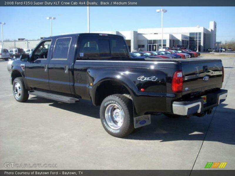 Black / Medium Stone 2008 Ford F350 Super Duty XLT Crew Cab 4x4 Dually