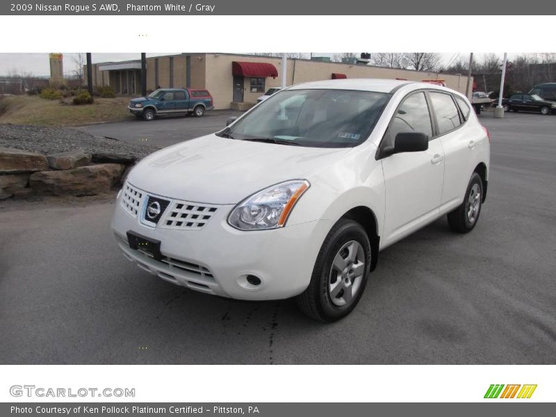 Phantom White / Gray 2009 Nissan Rogue S AWD