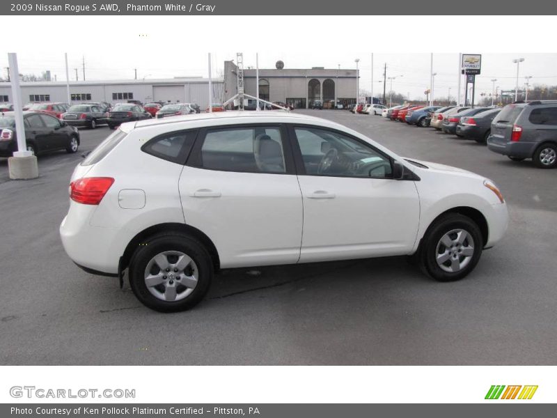 Phantom White / Gray 2009 Nissan Rogue S AWD