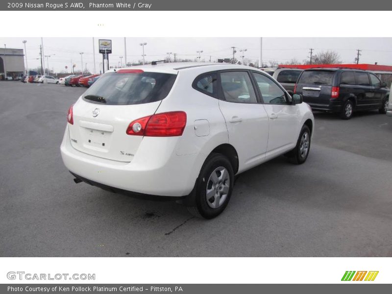 Phantom White / Gray 2009 Nissan Rogue S AWD