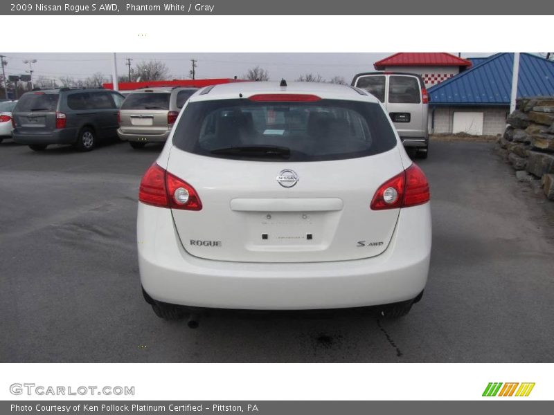 Phantom White / Gray 2009 Nissan Rogue S AWD