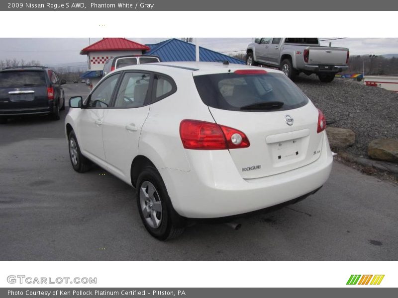 Phantom White / Gray 2009 Nissan Rogue S AWD