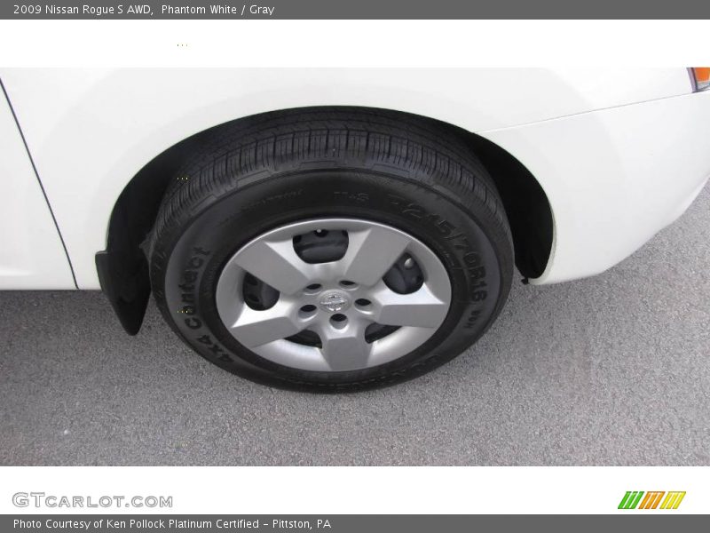 Phantom White / Gray 2009 Nissan Rogue S AWD