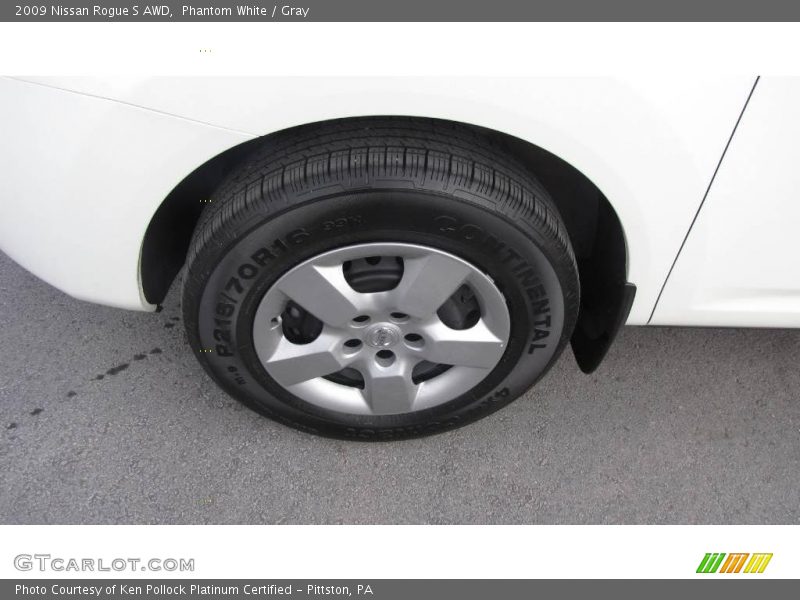 Phantom White / Gray 2009 Nissan Rogue S AWD