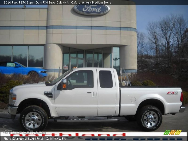Oxford White / Medium Stone 2010 Ford F250 Super Duty FX4 SuperCab 4x4
