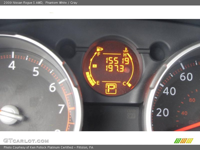 Phantom White / Gray 2009 Nissan Rogue S AWD