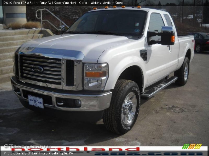 Oxford White / Medium Stone 2010 Ford F250 Super Duty FX4 SuperCab 4x4