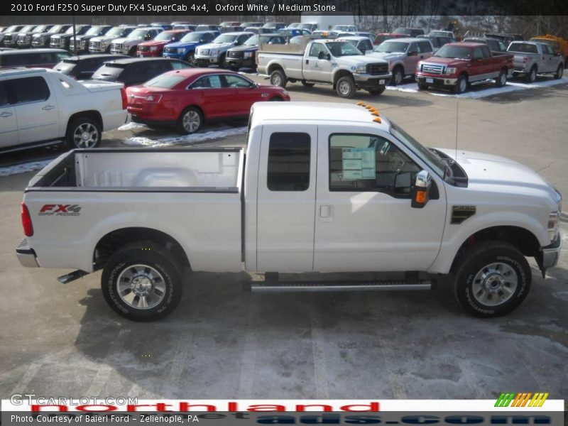 Oxford White / Medium Stone 2010 Ford F250 Super Duty FX4 SuperCab 4x4