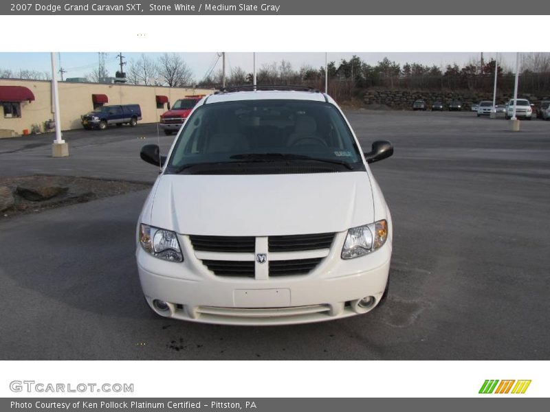 Stone White / Medium Slate Gray 2007 Dodge Grand Caravan SXT