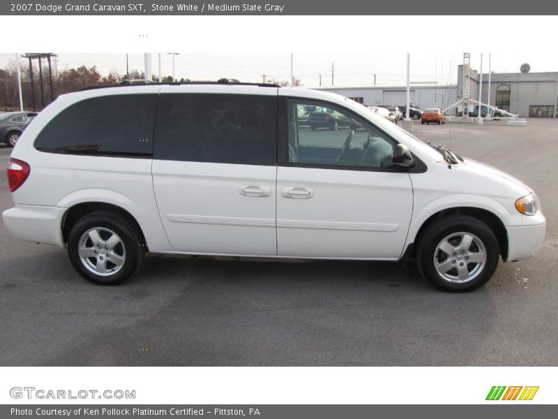 Stone White / Medium Slate Gray 2007 Dodge Grand Caravan SXT