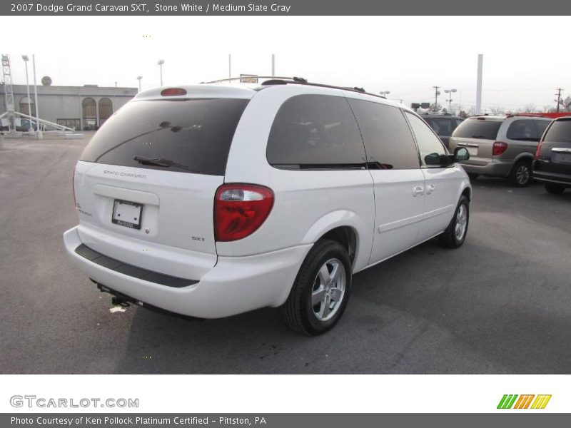 Stone White / Medium Slate Gray 2007 Dodge Grand Caravan SXT