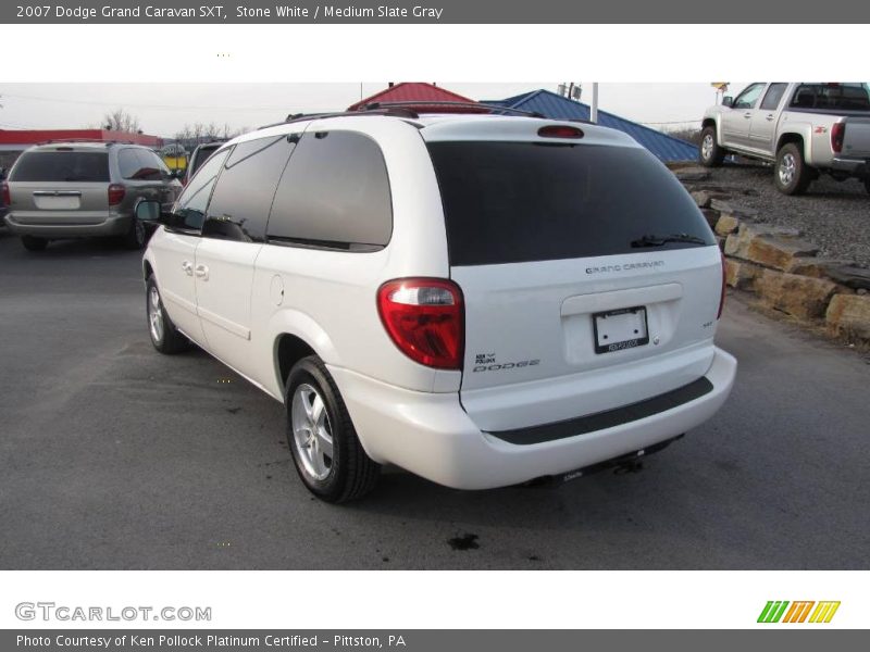 Stone White / Medium Slate Gray 2007 Dodge Grand Caravan SXT
