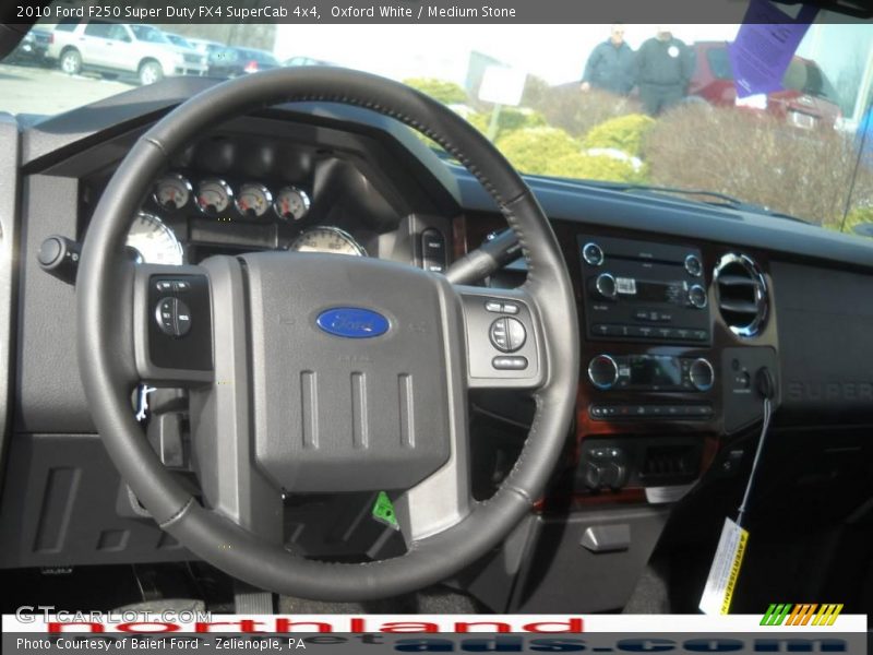 Oxford White / Medium Stone 2010 Ford F250 Super Duty FX4 SuperCab 4x4