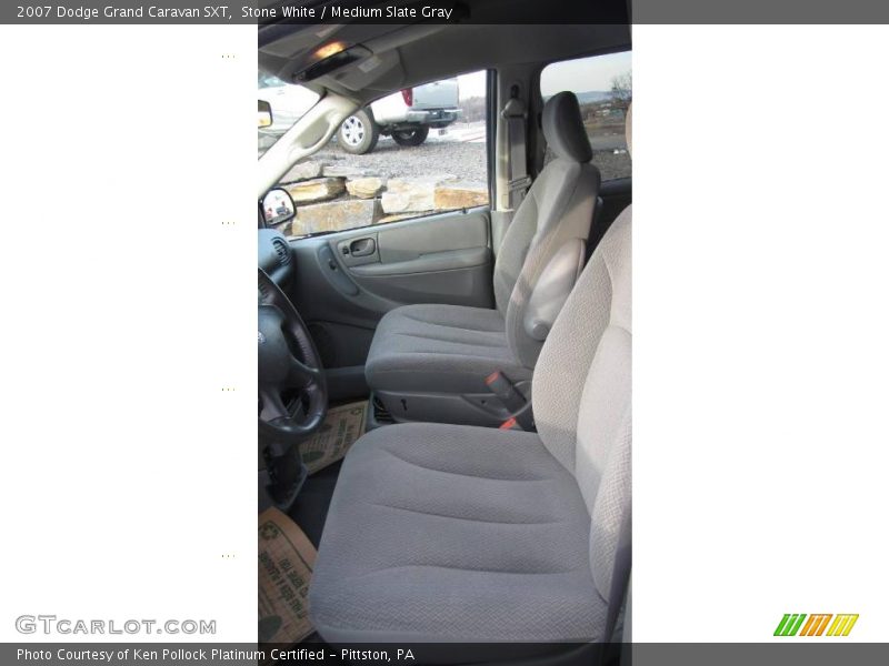 Stone White / Medium Slate Gray 2007 Dodge Grand Caravan SXT