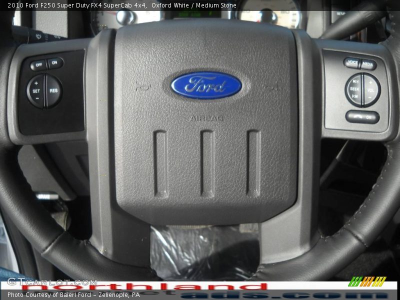 Oxford White / Medium Stone 2010 Ford F250 Super Duty FX4 SuperCab 4x4