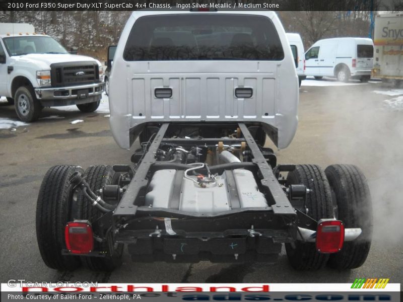 Ingot Silver Metallic / Medium Stone 2010 Ford F350 Super Duty XLT SuperCab 4x4 Chassis
