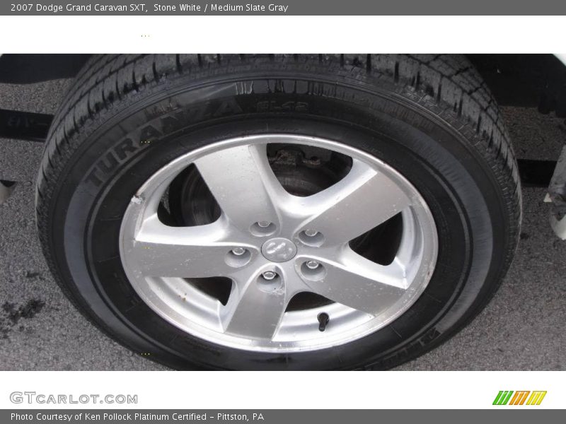Stone White / Medium Slate Gray 2007 Dodge Grand Caravan SXT
