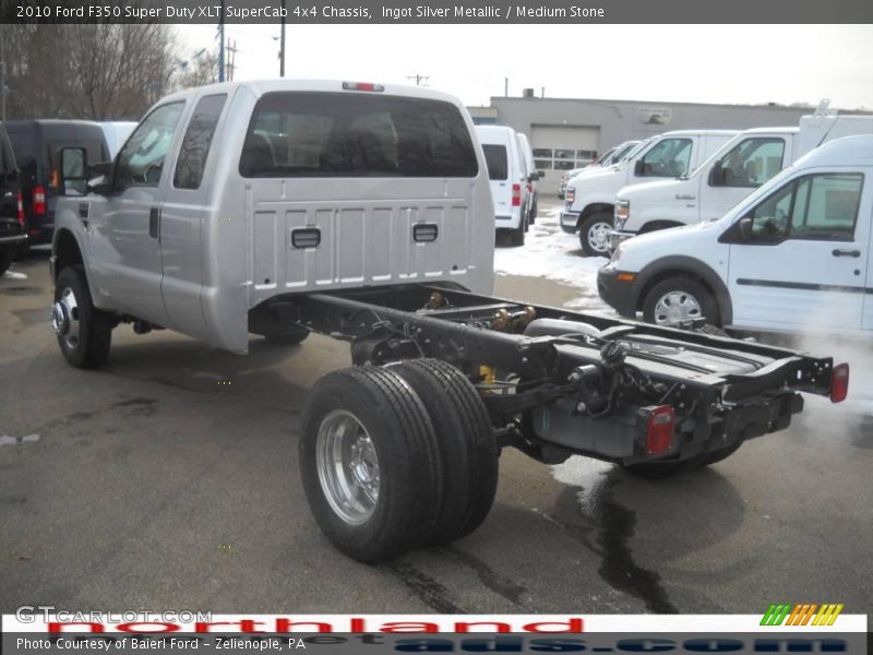 Ingot Silver Metallic / Medium Stone 2010 Ford F350 Super Duty XLT SuperCab 4x4 Chassis