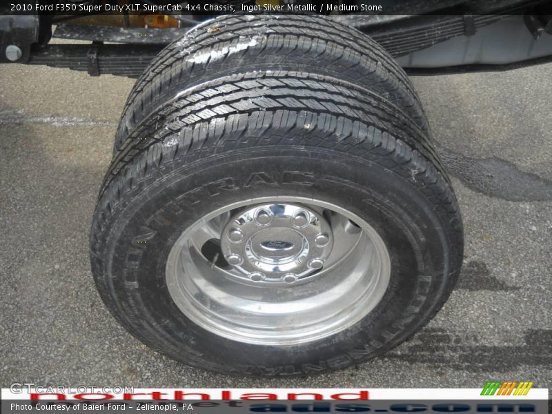 Ingot Silver Metallic / Medium Stone 2010 Ford F350 Super Duty XLT SuperCab 4x4 Chassis