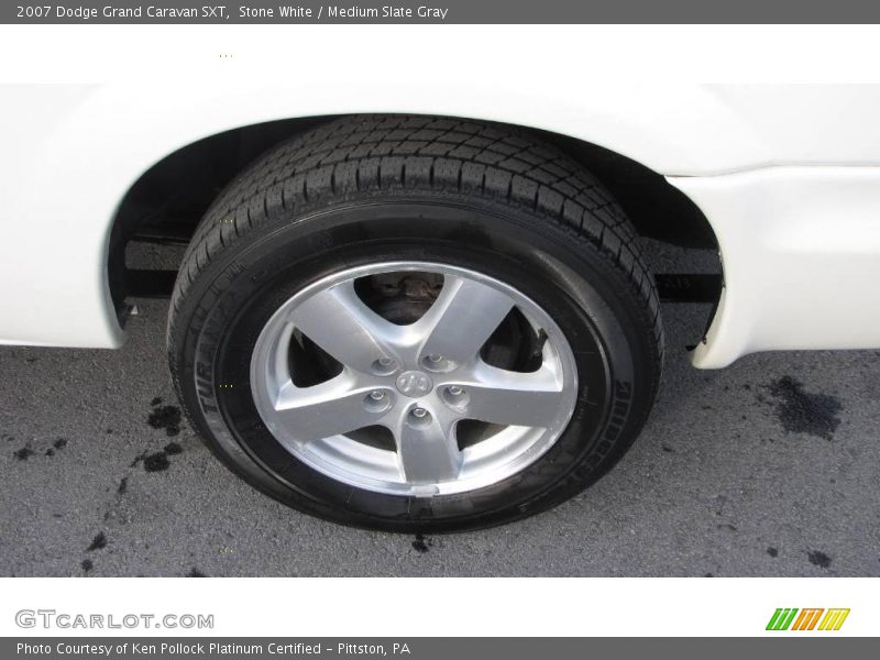 Stone White / Medium Slate Gray 2007 Dodge Grand Caravan SXT