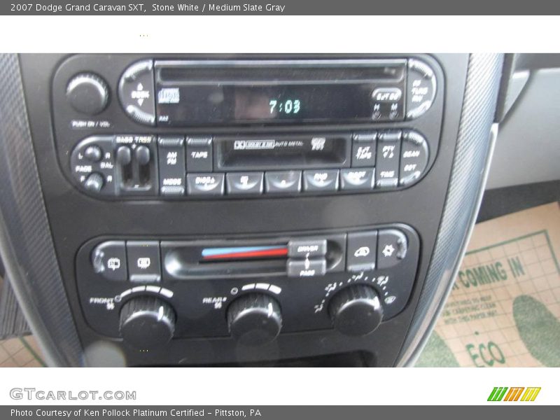 Stone White / Medium Slate Gray 2007 Dodge Grand Caravan SXT