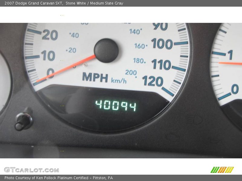 Stone White / Medium Slate Gray 2007 Dodge Grand Caravan SXT