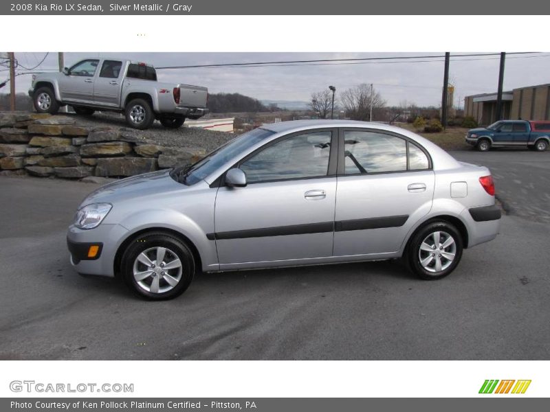 Silver Metallic / Gray 2008 Kia Rio LX Sedan