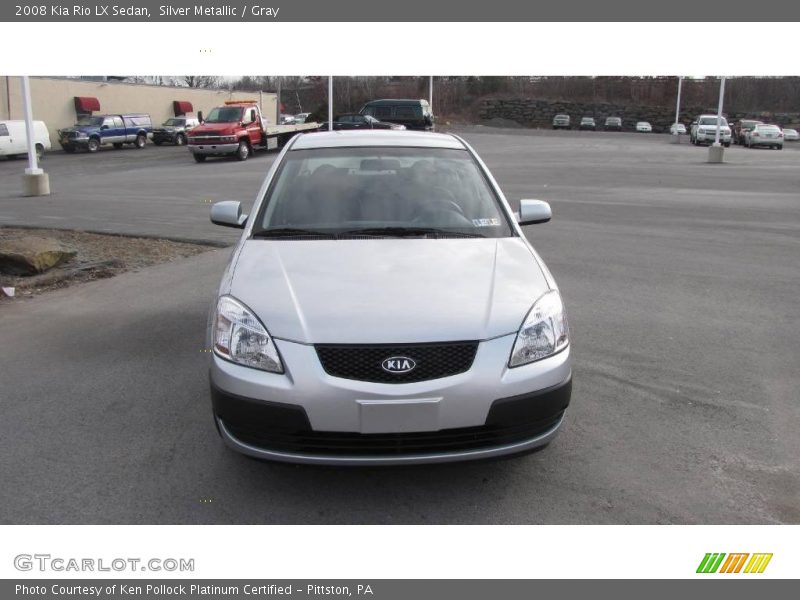 Silver Metallic / Gray 2008 Kia Rio LX Sedan