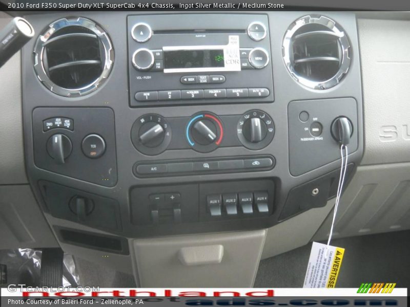 Ingot Silver Metallic / Medium Stone 2010 Ford F350 Super Duty XLT SuperCab 4x4 Chassis