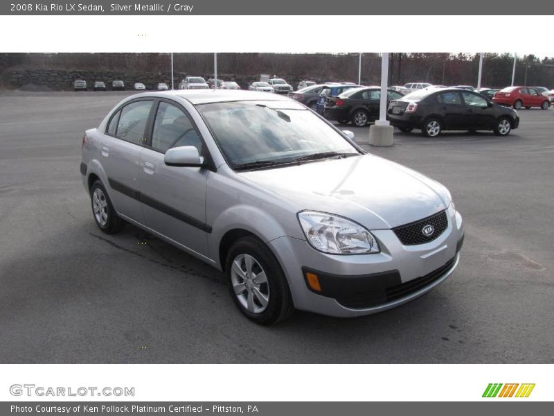 Silver Metallic / Gray 2008 Kia Rio LX Sedan