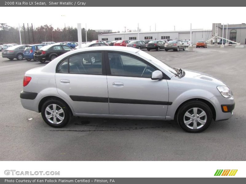 Silver Metallic / Gray 2008 Kia Rio LX Sedan