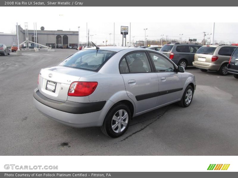 Silver Metallic / Gray 2008 Kia Rio LX Sedan