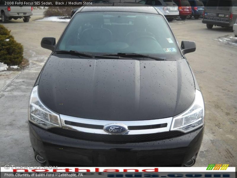 Black / Medium Stone 2008 Ford Focus SES Sedan