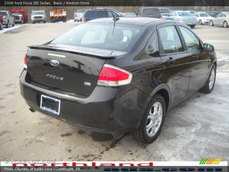 Black / Medium Stone 2008 Ford Focus SES Sedan