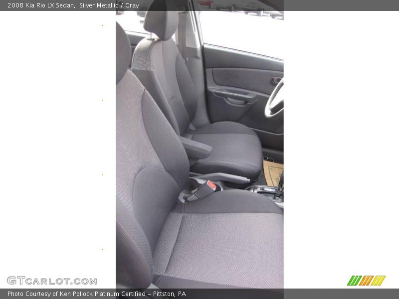 Silver Metallic / Gray 2008 Kia Rio LX Sedan