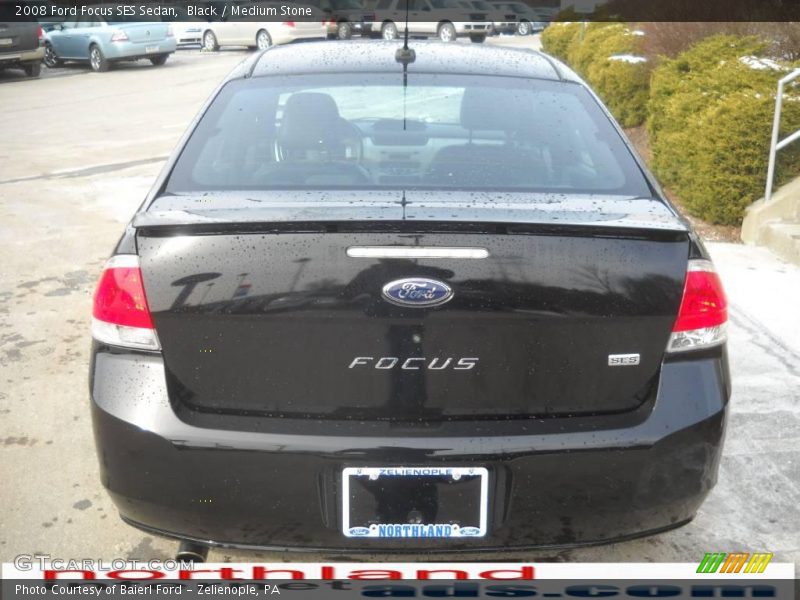 Black / Medium Stone 2008 Ford Focus SES Sedan