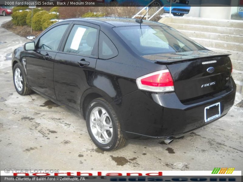 Black / Medium Stone 2008 Ford Focus SES Sedan