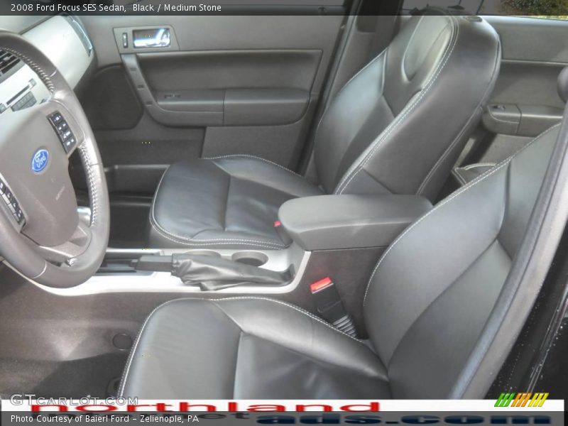 Black / Medium Stone 2008 Ford Focus SES Sedan