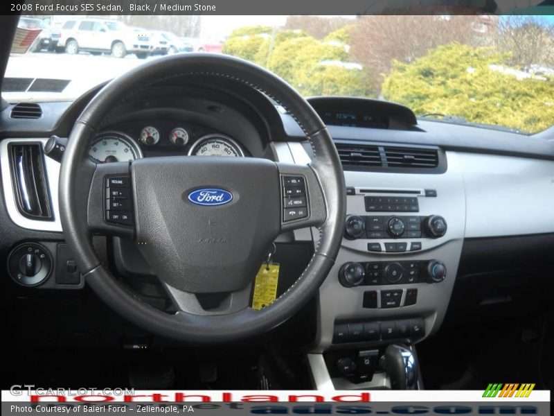 Black / Medium Stone 2008 Ford Focus SES Sedan